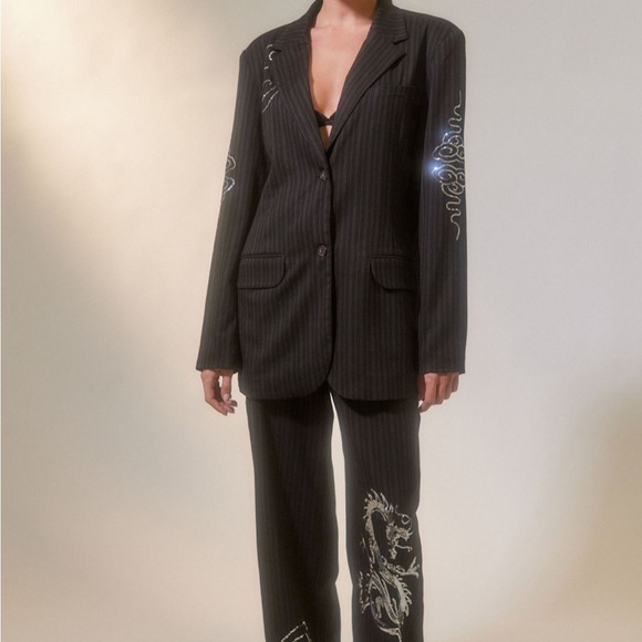 Bella Embellished Oversized Blazer - Picture 3 of 4